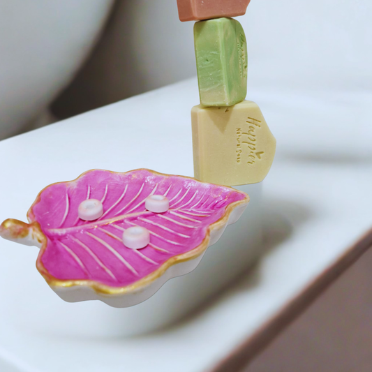 Jabonera de Cerámica "ESENCIA ROSA"