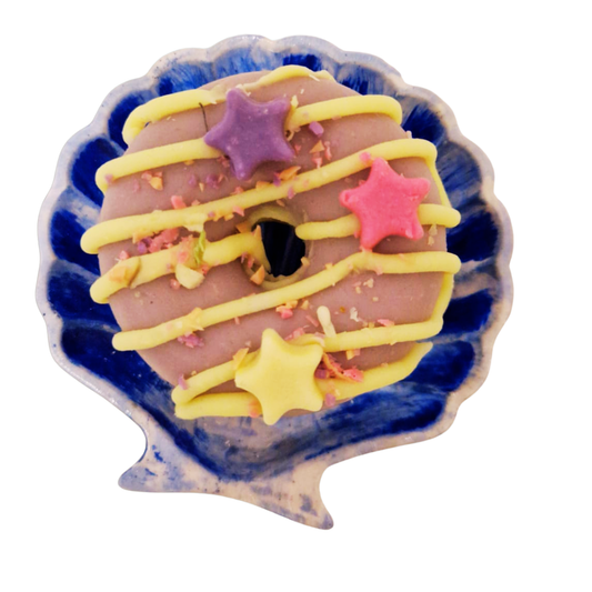 Jabonera de Ceramica "CONCHA AZUL