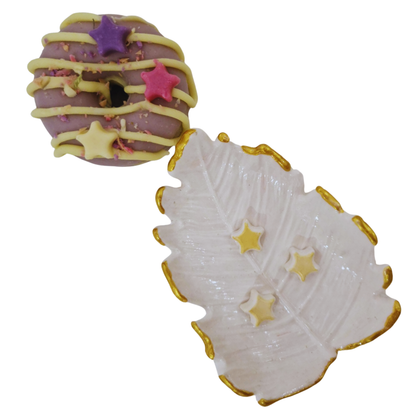 Jabonera de cerámica "Hoja Nido"