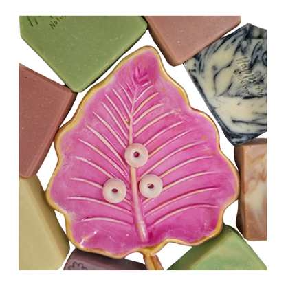 Jabonera de Cerámica "ESENCIA ROSA"