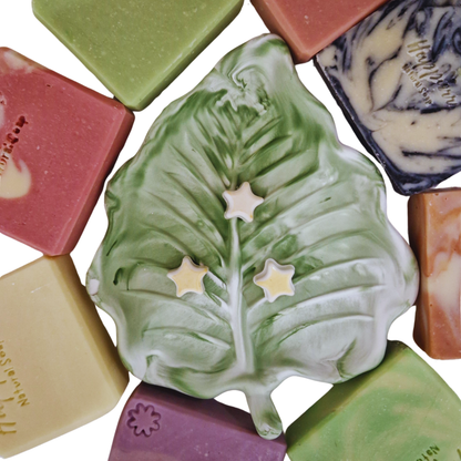 Jabonera de Cerámica "HOJA VIVA"