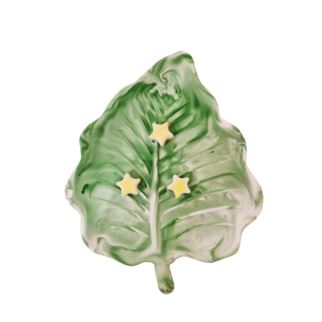 Jabonera de Cerámica "HOJA VIVA"