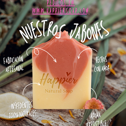 Jabón Artesanal de Rosa Mosqueta Y Cera de Abeja