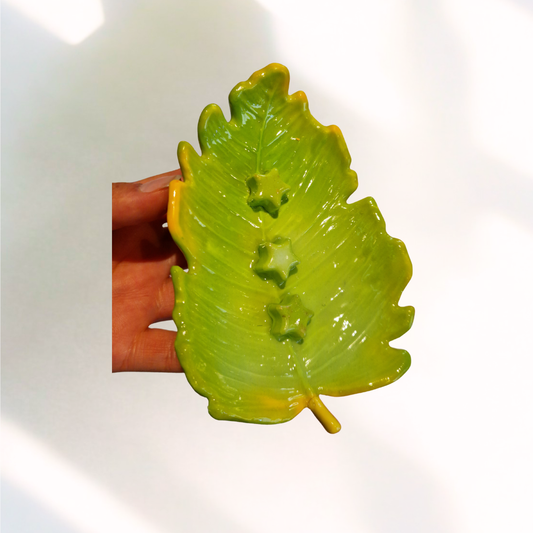 Jabonera de Cerámica "Hojas de otoño"